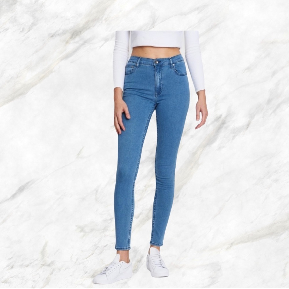 SILENT THEORY Chloe Mid-Rise Skinny Superstretch